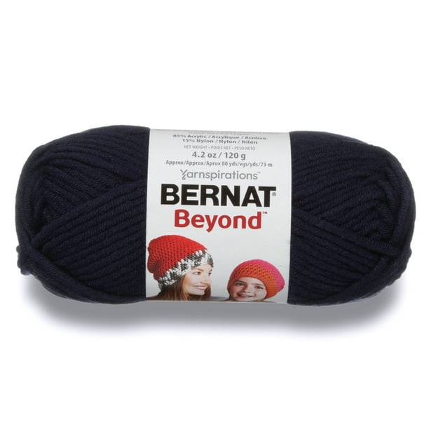 Yarnspirations Bernat Beyond Black Yarn 80yd 120g Lot of 3 Skeins Yarnspirations Bernat Beyond Black Yarn 80yd 120g Lot of 3 Skeins